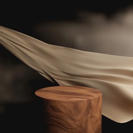 natural dark elegant dramatic and cinematic podium product display