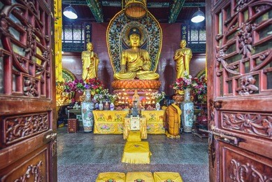 hongfu temple shrine of guiyang, china