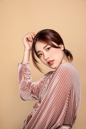 a beautiful asian female face