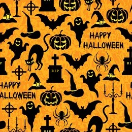 seamless halloween background