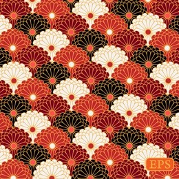 traditional japanese flower pattern