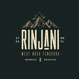 tshirt design indonesia mountain rinjani