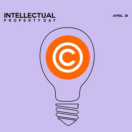 world intellectual property day. vector illustration. suitable for gretting card. 
