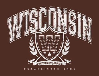 vintage typography college varsity state slogan print with grunge effect for graphic tee t shirt or sweatshirt - vector