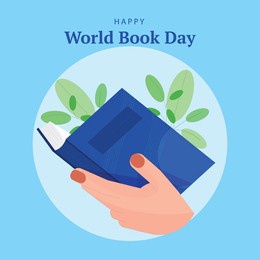 world book day.  education vector illustration.

