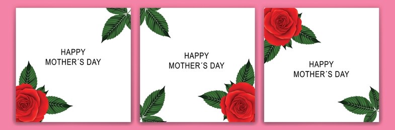 valentine's and mother's day background. vector illustration. background with red roses. love sale banner or greeting card. social networks mother's day and valentine's day.