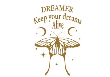 golden celestial vector design drawn