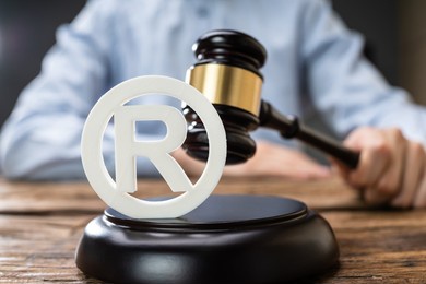 brand trademark law. registered intellectual property and brand