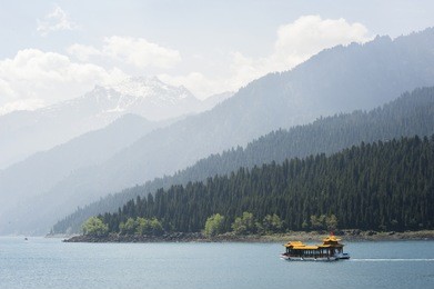 scenery of heaven lake, xinjiang