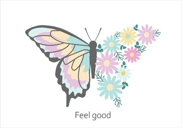 pastel color flower hand drawn