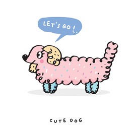 cartoon dachshunds on white background, cartoon happy dachshund, flat vector illustration for prints, clothing, packaging and postcards, cute dog hand drawing doodle cute dog vector, cute animal