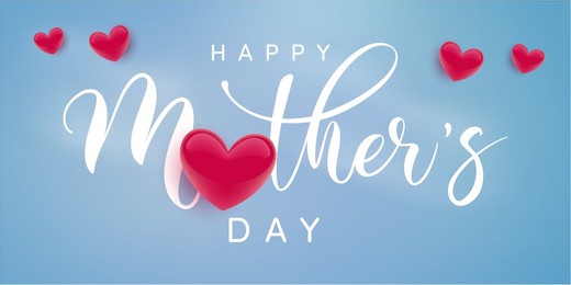 happy mothers day greeting card, background illustration