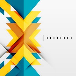 tech futuristic geometric 3d shapes, minimal abstract background