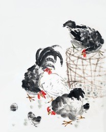 traditional chinese ink and wash painting.