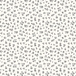 cute floral pattern in the small leaves. seamless vector texture. elegant template for fashion prints. printing with small black flowers. white background. stock print.