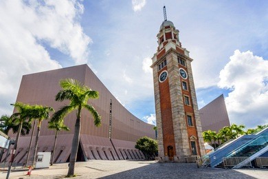the clock tower in tsim sha tsui, kowloon, hong kong