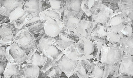 background with ice cubes