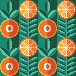 fruits background design. garden decorative seamless pattern. freshness organic food symbols. ornament mosaic concept banner. vector illustration. 