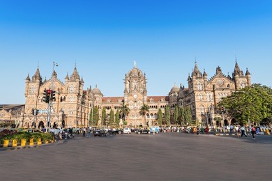chhatrapati shivaji terminus (cst) is a unesco world heritage site and an historic railway station in mumbai, india