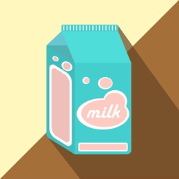 milk pack icon. world milk day. milk package design almond, soy, coconut, oatmeal, rice. concept for product of milk. vector best premium illustration.