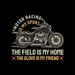 vintage biker tshirt design illustration