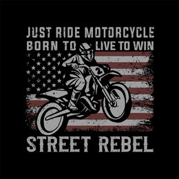 vintage biker tshirt design illustration