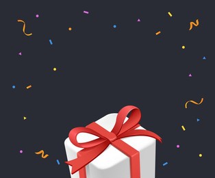 gift boxes and pollen illustration set. firecrackers, present, ribbon, celebration, 3d,  event. vector drawing. hand drawn style.