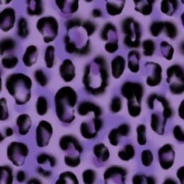 watercolor leopard seamless pattern in very peri color