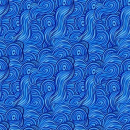 blue abstract wave background. hand drawn watercolor illustration.