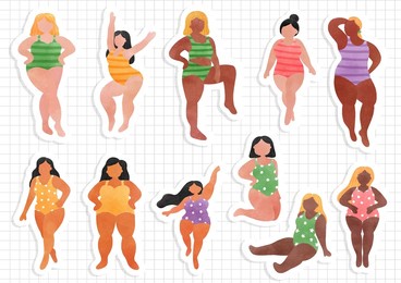 woman sticker sheet and scrapbook