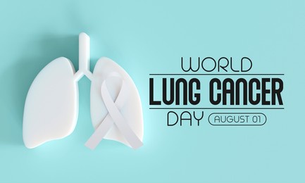 world lung cancer day is observed every year on august 1. it is cancer that starts in the lungs. when a person has cancer, they have abnormal cells that cluster together to form a tumor. 3d rendering