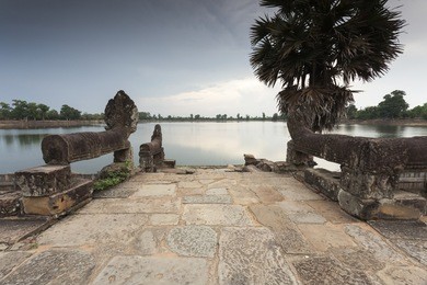 water reservoir srah srang in angkor
