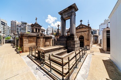 la recoleta cemetery  located in the recoleta neighbourhood of buenos aires, argentina. 