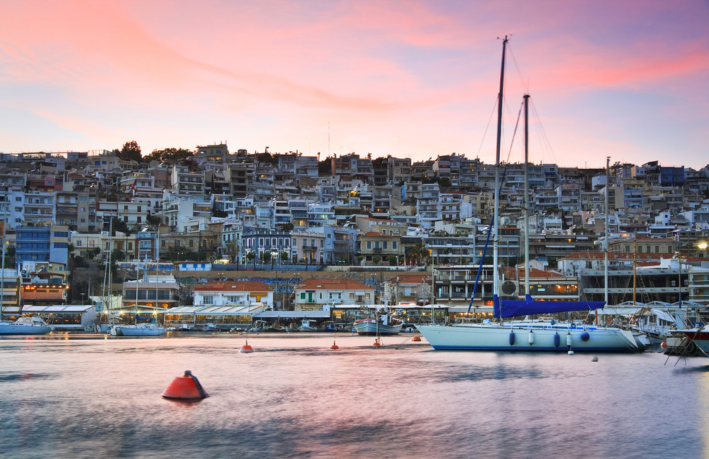 yachts in mikrolimano marina in piraeus, athens.