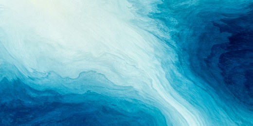 abstract art teal blue green gradient paint background with liquid fluid grunge texture.