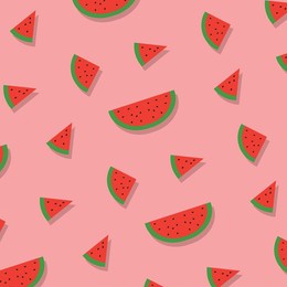 fruits pattern with watermelon slices 