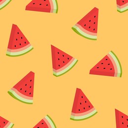 seamless watermelon pattern and background vector illustration