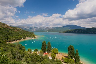 lake of sainte-croix in the south of france