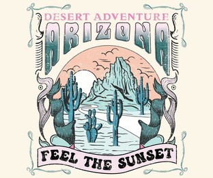 desert adventure  t-shirt design.  desert vibes vector graphic print design for apparel, stickers, posters, background and others. wild vintage artwork.
