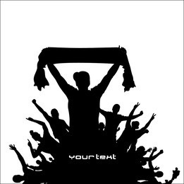 sport fans. poster for sports championships