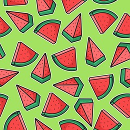 pattern seamless illustrations cute nature object fruits and vegetables for background and product packaging