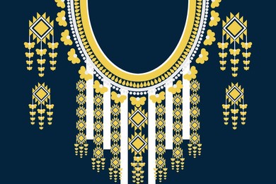 design for fabric pattern by ethnic style 