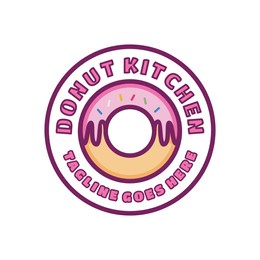 donut kitchen logo for business