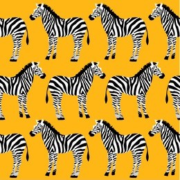 seamless pattern with zebras