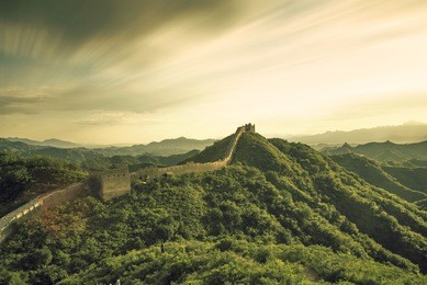 beijing great wall in china, the majestic great wall, a symbol of china. 