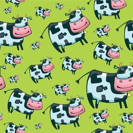 cute friendly cow pattern.  to see similar, please visit my gallery.


