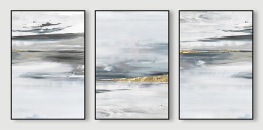 abstract texture alignment. sea, the scenery, oil painting, watercolor illustrations and gold element, background. modern printed suit. wall art
