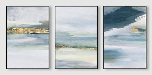 abstract texture alignment. sea, the scenery, oil painting, watercolor illustrations and gold element, background. modern printed suit. wall art
