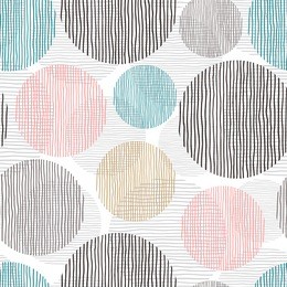 seamless image with rounds. vector hand drawn background. abstract decorative illustration.