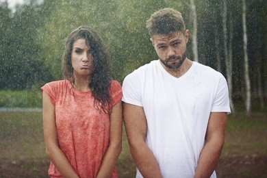 bad weather make us unhappy